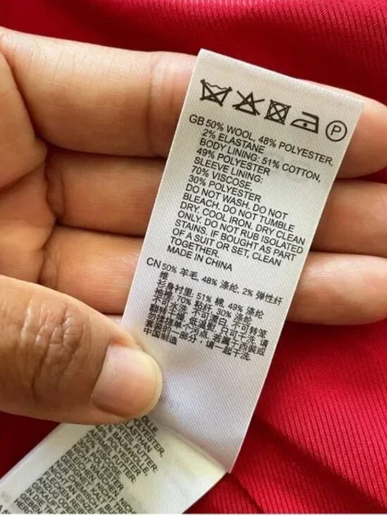 Reiss Anna double breasted wool blend tux blazer size 0 - Picture 4 of 9